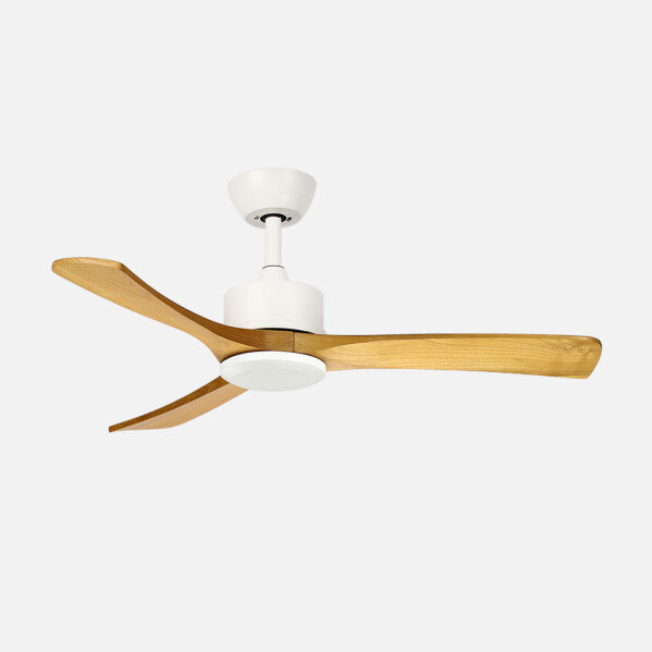 Ventilador Dc Hellin 18w Blanco/haya 3aspas 6vel 106d 2250l m3000-4500-6500k Remoto+memoria+temporizador - Image 2