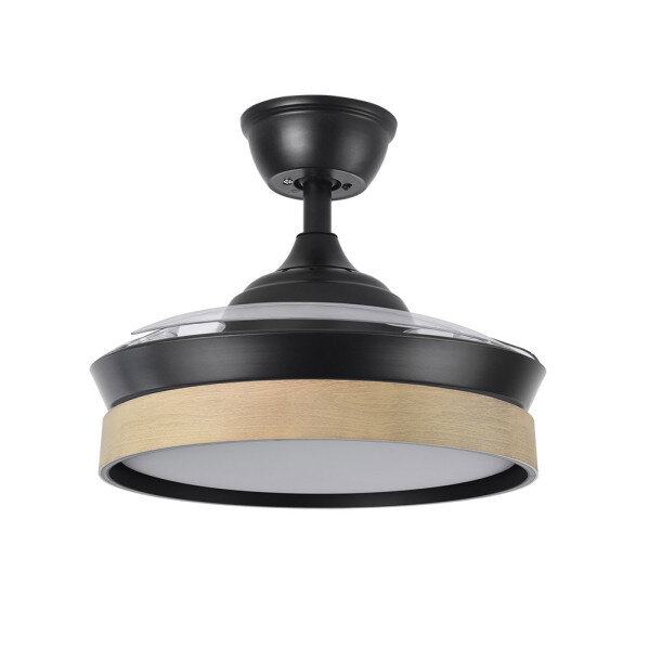 Ventilador Dc Iglu Negro/haya 72w 6120lm 91d 3asp.desplegable 3000-4000-6000k Remoto, Temporizador, Memoria - Image 2