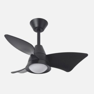Ventilador Dc Jaguar 30w 3000lm Negro 96d 3aspas 6vel 3000-4500-6500k Remoto+reg.intensidad+memoria+temporizador