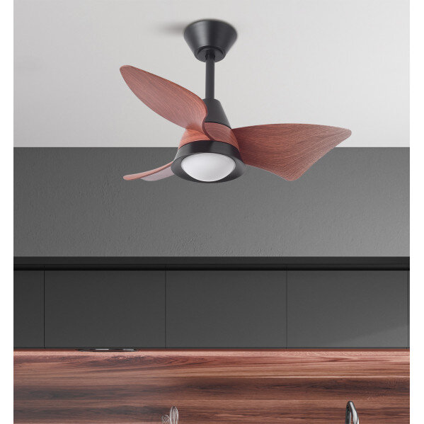 Ventilador Dc Jaguar 30w 3000lm Negro/roble 96d 3aspas 6vel 3000-4500-6500k Remoto+reg.intensidad+memoria+temporizador - Image 3