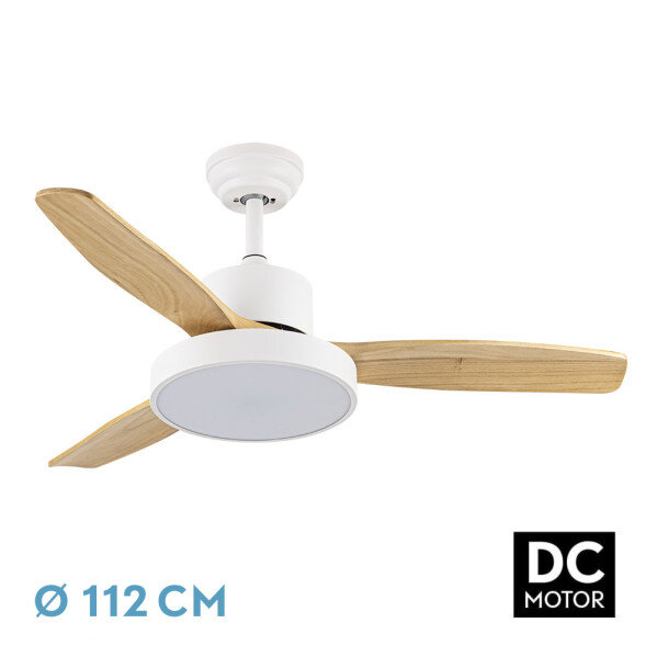Ventilador Dc Kavala 48w Blanco 3aspas Haya 112d 6velocidades 4078lm 3000-4000-6000k Remoto+memoria+temporizador - Image 2