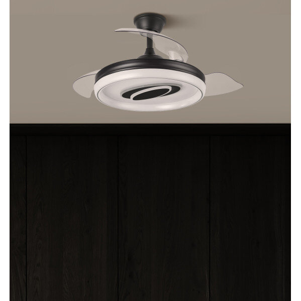 Ventilador Dc Maracana 57w Negro 3asp.107d 5980lm 3000-4500-6500k Reg.intensidad+remoto+memoria+temporizador - Image 4