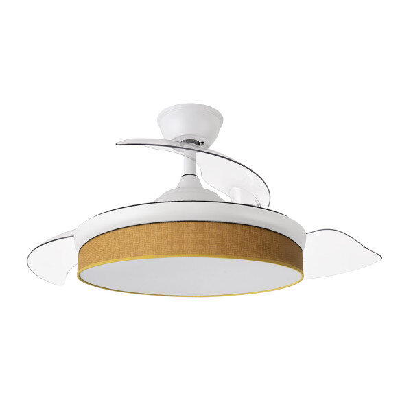 Ventilador Dc Moda 72w Blanco/amarillo 91d 3aspas 7200lm 3000-4000-6000k Remoto+ Memoria+ Temporizador - Image 2