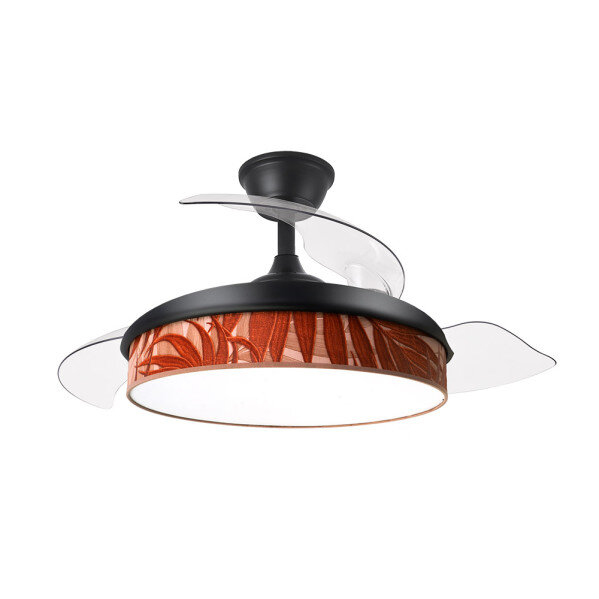 Ventilador Dc Moda 72w Negro/hoja Caldera 108d 3aspas 7200lm 3000k,4000k,6000k Remoto+memoria+temporizador - Image 2