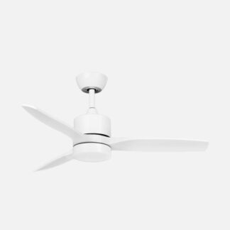 Ventilador Dc Montiel 18w Blanco 3aspas 6vel 106d 2250lm 3000-4500-6500k Remoto+memoria+temporizador