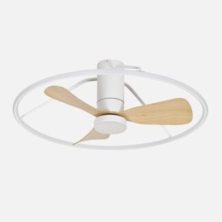 Ventilador Dc Oporto 56w Blan/haya 3asp.84d 5600lm 3000-4000-6500k 6vel Remot,tempo,3int.rg