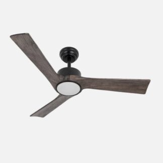 Ventilador Dc Orinoco 24w Negro 3aspas Roble 107d 2424lm 3000k,4000k,6500k Remoto+regulador Intensidad+temperatura+memoria
