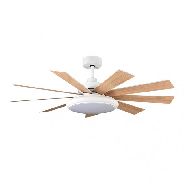 Ventilador Dc Pireo 36w Blanco 9 Aspas Blanca/haya 6 Vel 3000k, 4500k, 6000k 3800lm 132d C/remoto, Memoria Y Temporizador - Image 2