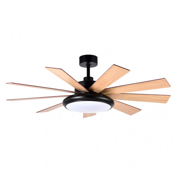 Ventilador DC Pireo 36w Negro 9 Aspas Roble/haya 6 Vel 3000k, 4500k, 6000k 3800lm 132d C/Remoto, Memoria Y Temporizador - Image 3