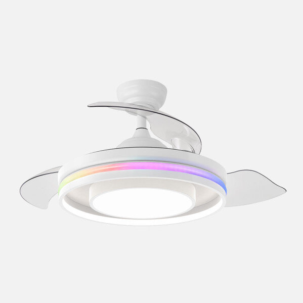 Ventilador Dc Pitufo 57w Blanco 3asp107d 3990lm Rgb +3000-4500-6500k Reg.intensidad+remoto+memo+temporiz - Image 3