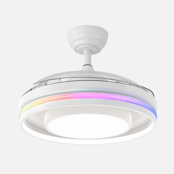 Ventilador Dc Pitufo 57w Blanco 3asp107d 3990lm Rgb +3000-4500-6500k Reg.intensidad+remoto+memo+temporiz - Image 4