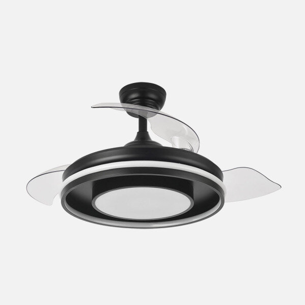 Ventilador Dc Pitufo 57w Nergro 3asp107d 3990lm Rgb +3000-4500-6500k Reg.intensidad+remoto+memo+temporiz