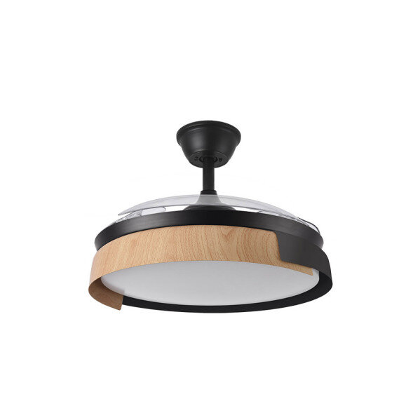 Ventilador Dc Provenza 72w 7200lm Negro/haya 3asp.desplegables 36/51x50/107d.3col, Remoto, Temporizador, Memoria - Image 2