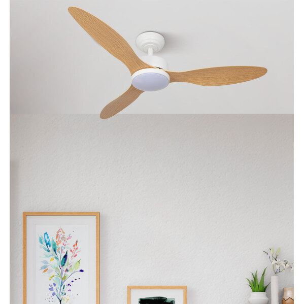 Ventilador Dc Serpa 24w Blanco 3aspas Haya 107d 2424lm 3000-4000-6500k Remoto+reguladort Intensidad+temporizador+memoria - Image 3