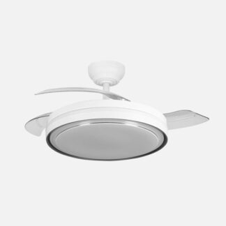Ventilador Dc Siux 60w Blanco 3asp.107d 6980lm 36x48/107cm 3col.remoto+memoria+temporizador+reg.intensidad