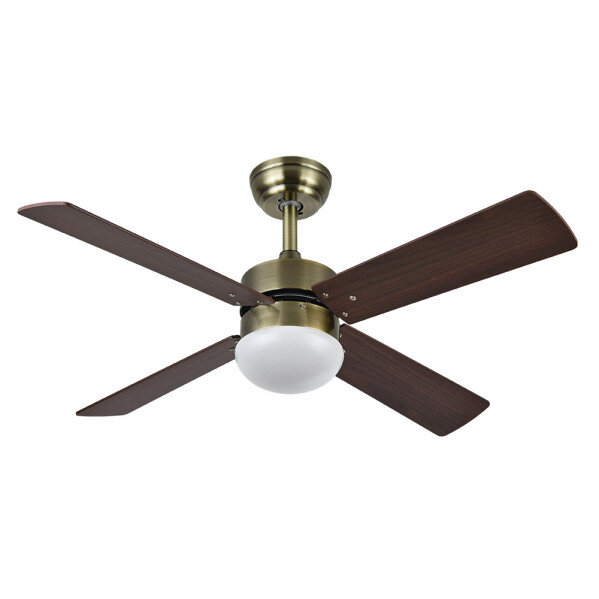 Ventilador Dc Sofia 2xe27 Cuero 4 Aspas Rev.cerezo/nogal 40x107d C/remoto Temporizador - Image 2