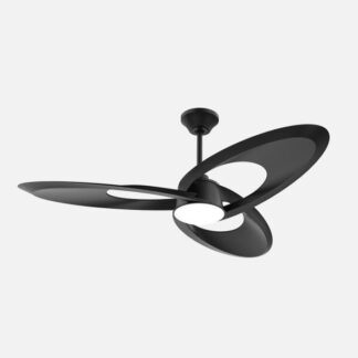 Ventilador Dc Tarazona 18w Negro 3aspas 6vel.136d 2250lm 3000-4500-6500k Remoto+memoria+temporizador
