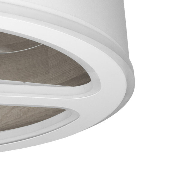 Ventilador Dc Tatiana 110w Blanco/mad.Gris 3 Aspas 62d 3000-4000-6000k 9350lm Remoto,memoria,temporizador - Image 2