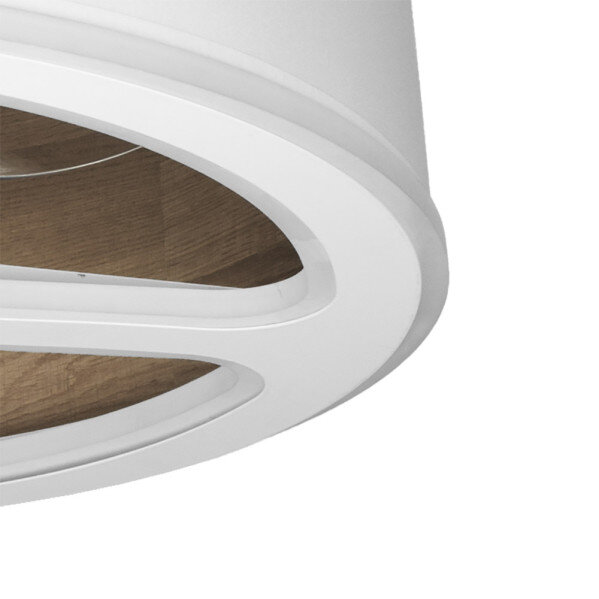 Ventilador Dc Tatiana 110w Blanco/mad.Oscura 3 Aspas 62d 3000-4000-6000k 9350lm Remoto,memoria,temporizador - Image 2