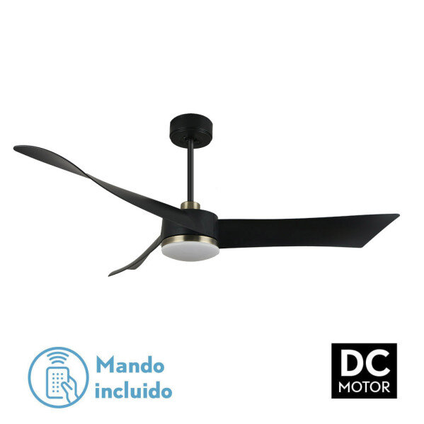 Ventilador Dc Tempel 26w Negro/cuero 3 Aspas 132d 6vel. 3000k, 4000k, 6500k 2950lm C/remoto, Memoria Y Temporizador - Image 2