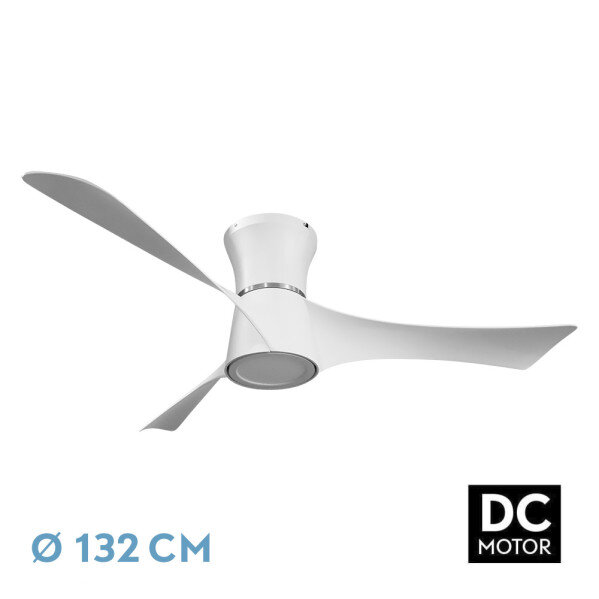 Ventilador Dc Tianas 18w Blanco 3aspas 132d Regulable Intensidad 2250lm 3000k,4000k,6000k Remoto+temporizador+memoria - Image 2