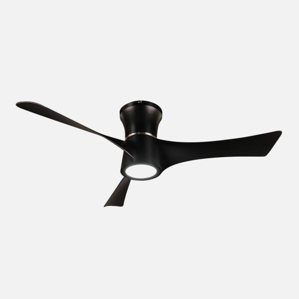 Ventilador Dc Tianas 18w Negro 3aspas 132d Regulable Intensidad 2250lm 3000k,4000k,6000k Remoto+temporizador+memoria