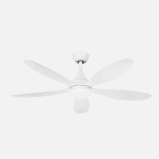 Ventilador Dc Tobarra 18w Blanco 5aspas 6vel.132d  2250lm 3000-4500-6500k Remoto+memoria+temporizador