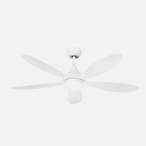 Ventilador Dc Tobarra 18w Blanco 5aspas 6vel.132d 2250lm 3000-4500-6500k Remoto+memoria+temporizador