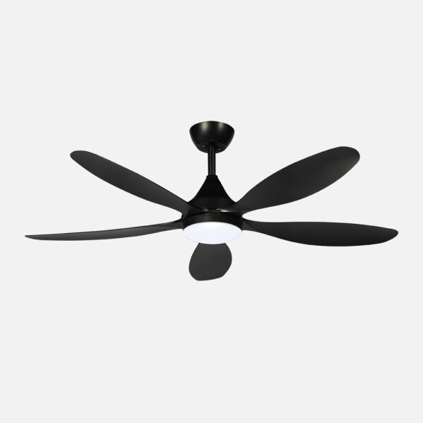 Ventilador Dc Tobarra 18w Negro 5aspas 6vel.132d 2250lm 3000-4500-6500k Remoto+memoria+temporizador
