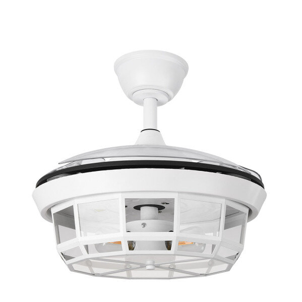 Ventilador Dc Tornado Mini Blanco 3xe27 91d 3aspas Desplegables 6velocidades C/remoto Y Temporizador - Image 2