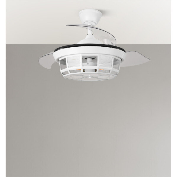 Ventilador Dc Tornado Mini Blanco 3xe27 91d 3aspas Desplegables 6velocidades C/remoto Y Temporizador - Image 4