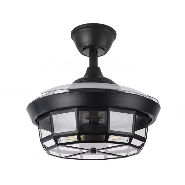 Ventilador Dc Tornado Mini Negro 3xe27 91d 3aspas Desplegables 6velocidades C/remoto Y Temporizador - Image 2