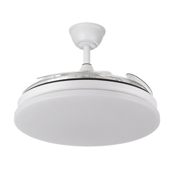Ventilador Dc Tridente 59w Blanco 4aspas Desp.107d 6980lm Reg.intensidad Remoto+temporizador+memoria 3000-4000-6000k - Image 2
