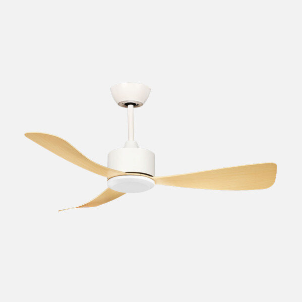 Ventilador Dc Yeste 18w Blanco/haya 3aspas 6vel 106d 2250lm 3000-4500-6500k Remoto+memoria+temporizador - Image 2