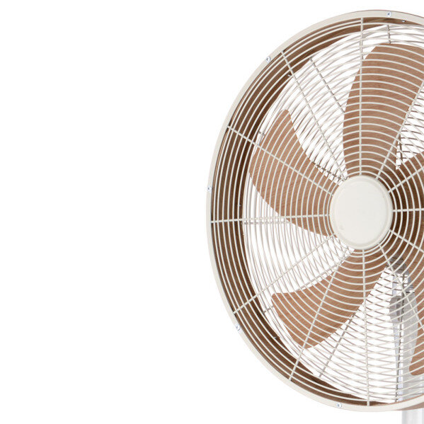 Ventilador De Pie Alcañiz Blanco/haya 3vel.50w.5aspas Oscilante Y Rotatorio Regx45x37cm - Image 2