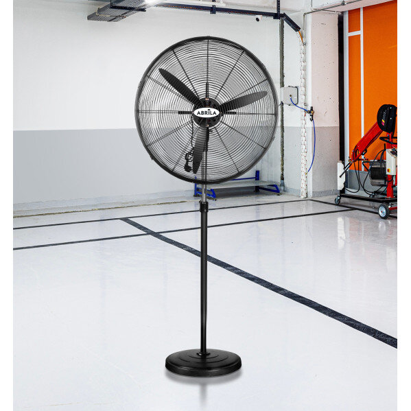 Ventilador De Pie Indust.tormenta Negro 3velocidades 280w 3aspas Fijo Y Rotatorio Regx81x81 Cm - Image 2