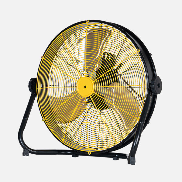 Ventilador Industrial Mapache 80w Negro/amarillo 3vel 3aspas Orientable 180º 48,5x51x19,5cm - Image 2