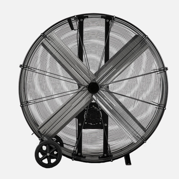 Ventilador Industrial Maximum 800w Negro 127d 2 Velocidades C/ruedas 129,5x127x46cm