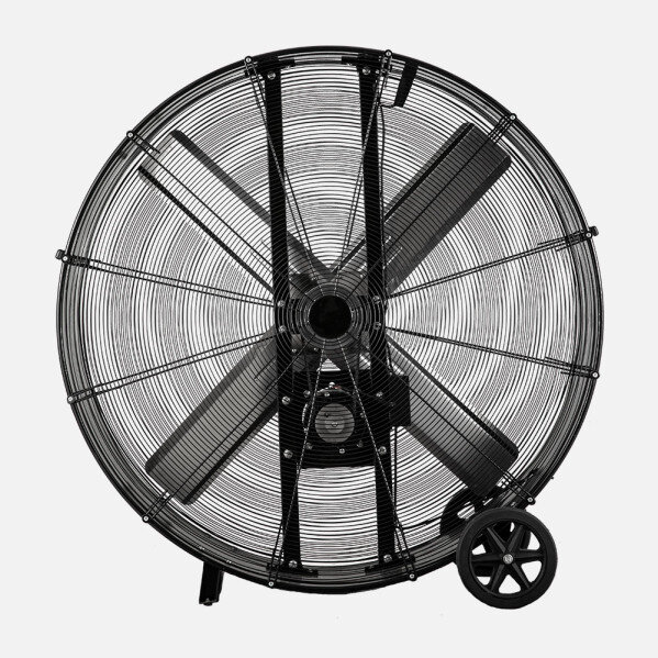 Ventilador Industrial Maximum 800w Negro 127d 2 Velocidades C/ruedas 129,5x127x46cm - Image 2