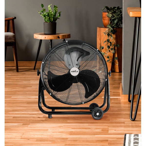 Ventilador Industrial Poniente 240w Negro 85x86x41,5 Cm 3 Velocidades Orientable C/ruedas - Image 2