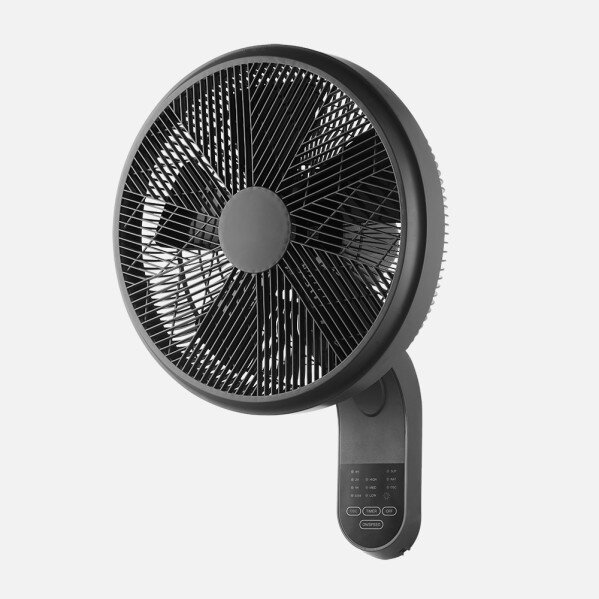 Ventilador Pared Aloha 50w Negro 3vel 5asp C/remoto Oscilante Y Orientable,temporiz.60x43x32cm - Image 2
