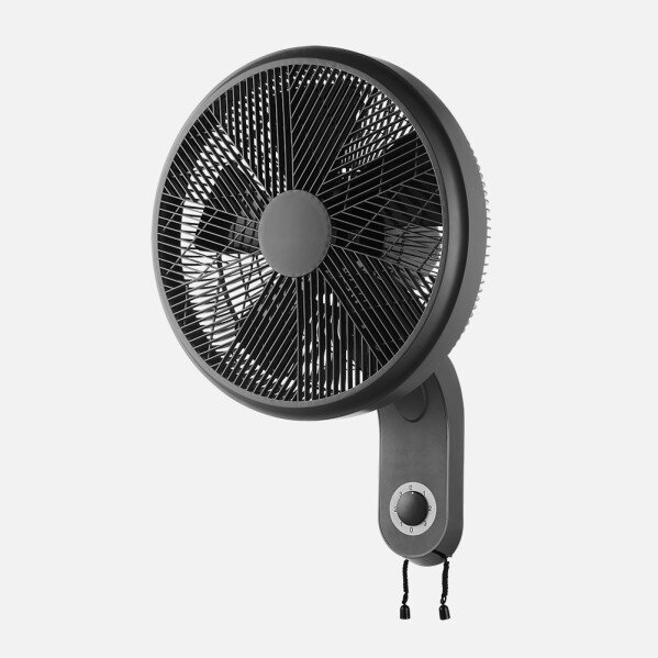Ventilador Pared Alzir 50w Negro 3vel 5asp Oscilante y Orientable 60x43x32cm - Image 2