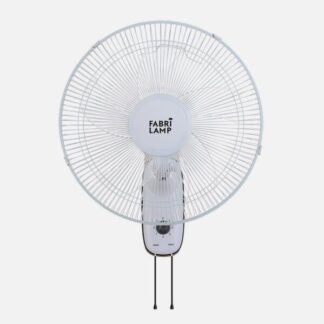 Ventilador Pared Cudo Blanco 3 Vel. 45w  Oscilante 5 Aspas Transp. 53x43x30 Cm