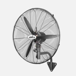 Ventilador Pared Indust.borrasca Negro 3velocidades 280w 3 Aspas Fijo Y Rotatorio 90x81x30cm