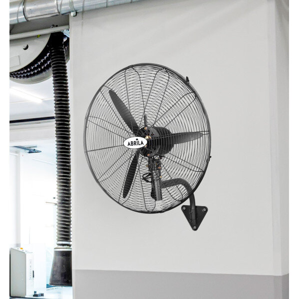 Ventilador Pared Indust.borrasca Negro 3velocidades 280w 3 Aspas Fijo Y Rotatorio 90x81x30cm - Image 2