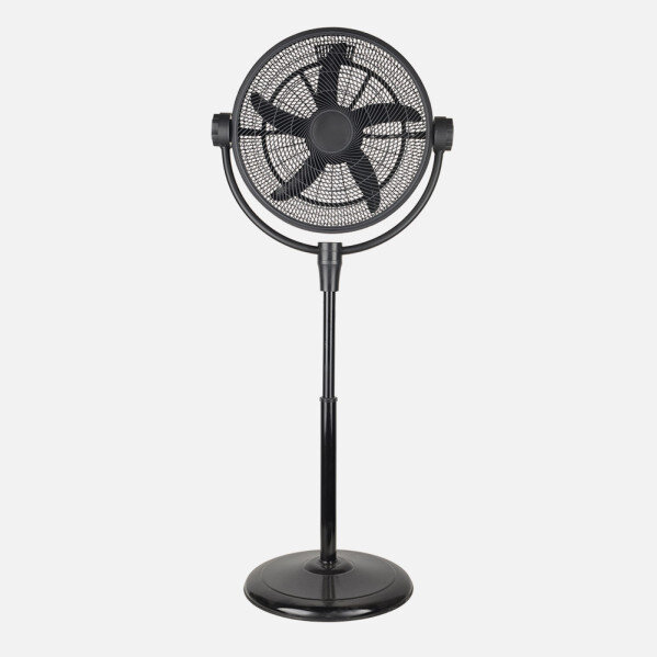 Ventilador Pie 3x1 Aifos Negro 3vel 90w 5aspas Rotacion manual Suelo/pared/sobremesa Orientable Regx61x61cm - Image 4