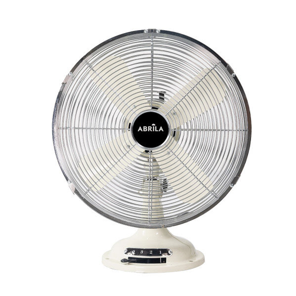 Ventilador Sobremesa Capitolio Crema/cromo 37w 3velocidades 4asp. Fijo Y Rotatorio 42x35x27cm - Image 2