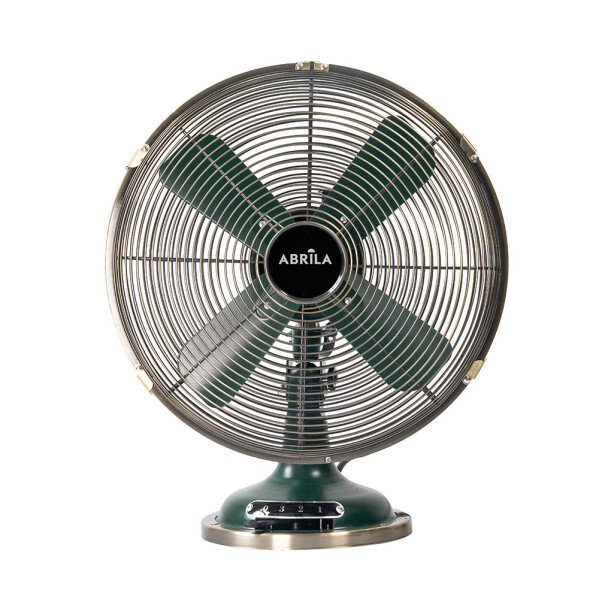 Ventilador Sobremesa Capitolio Oliva/cuero 37w 3velocidades 4asp Fijo Y Rotatorio 42x35x27cm - Image 2