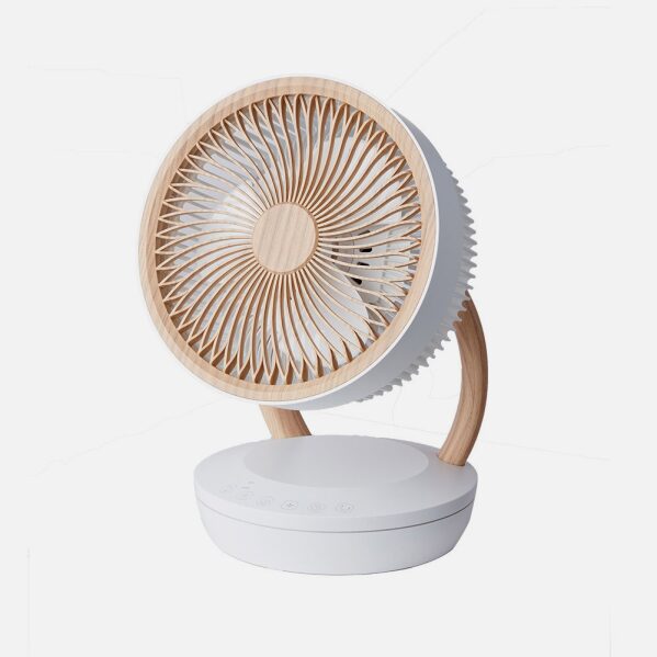 Ventilador Sobremesa Ruiseñor Blanco/haya 45w 3vel 3asp Remoto,temporizador,tactil 35,7x25,5x19,3cm