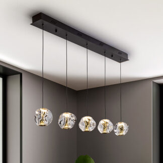 ZARIA- LAMP 5L- NEGRO/ORO/TRANSP DIM